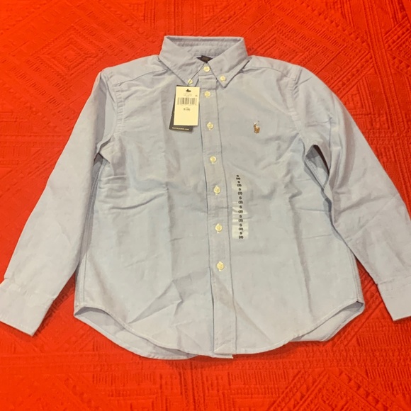 NWT Boys Polo Ralph Lauren Sz. 8 Classic Oxford Shirt - Picture 1 of 5
